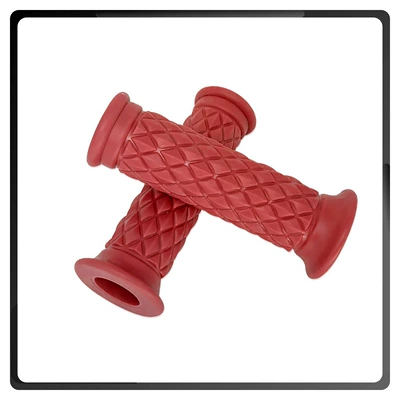 Handlebar Grips High-Quality Tpu | Motorcycle Handle Cover - 22mm-dark-red
