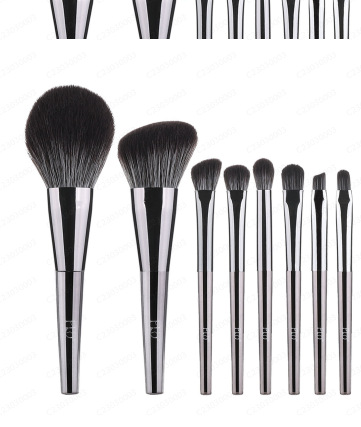 Juego de brochas de maquillaje, set completo de brochas para sombra de ojos, rubor, polvos sueltos, iluminador, brochas para contorno, base, herramientas de contorno de belleza, set completo
