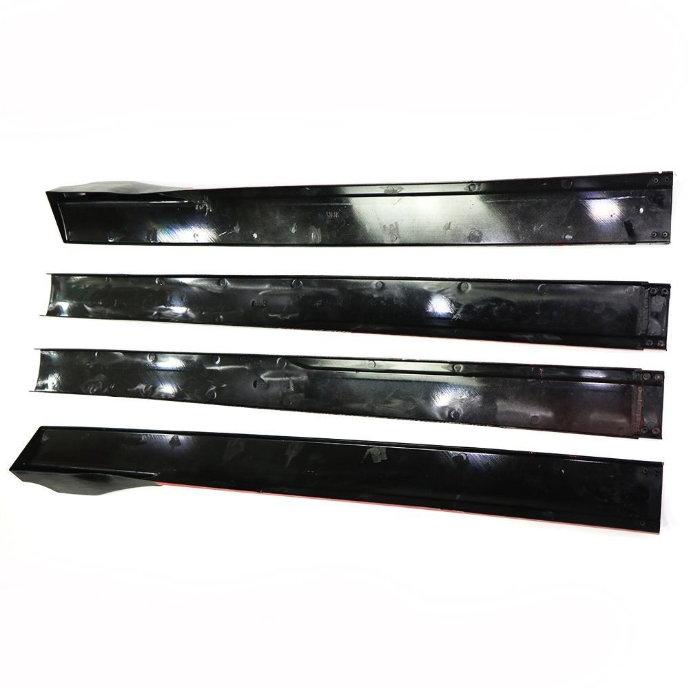 Car modification universal two-segment split 2 m side skirt 2.2 m carbon fiber red side surround side shovel car decoration
