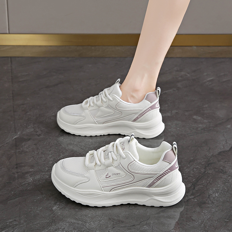 Zapatos deportivos de suela suave para mujeres 2025 nuevos zapatos de corrida transpirables de malla de otoño zapatos de papá