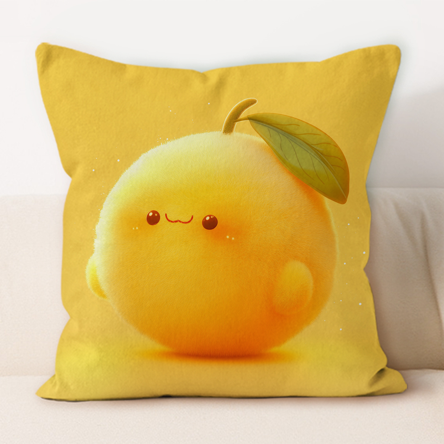 almohada de frutas de peluche almohada de oficina almohada de almuerzo almohada de protección de cintura moderna y simple almohada de almohada de oficina