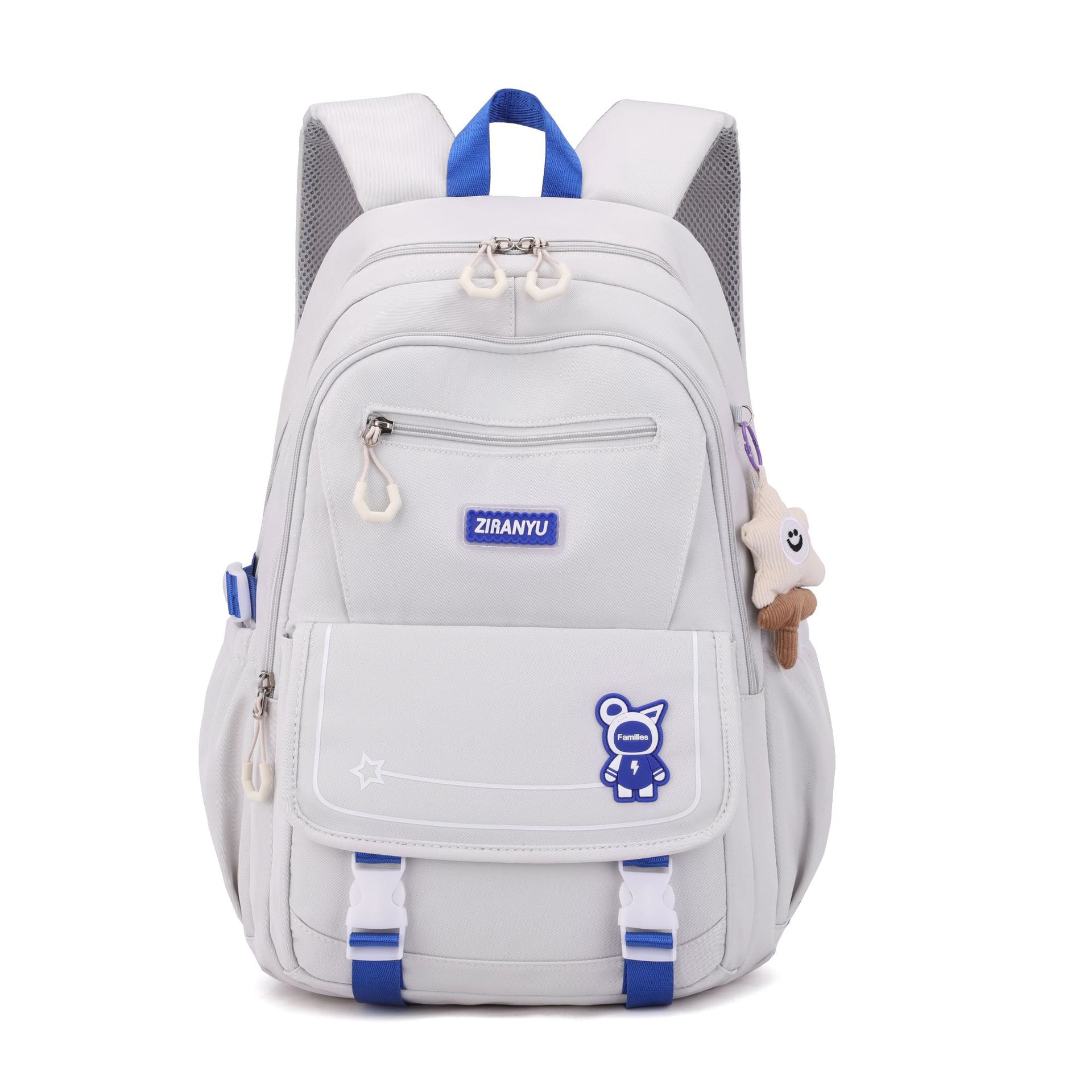 Peces naturales estudiante de la escuela primaria mochila 3-6 Grado de gran capacidad estudiante de la escuela secundaria bolsa de alta calidad mochila ligera estudiante universitario