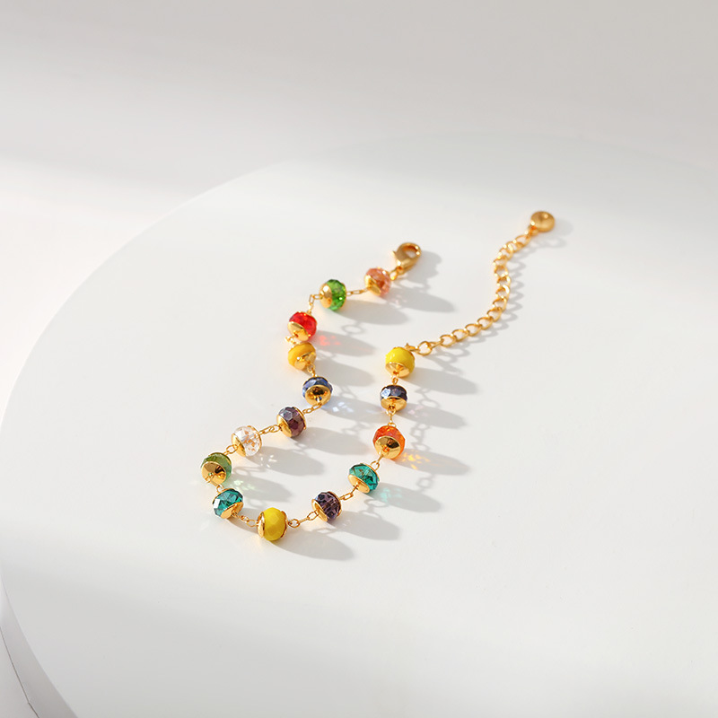 Ethnic Style Geometric Copper Beaded Bracelets