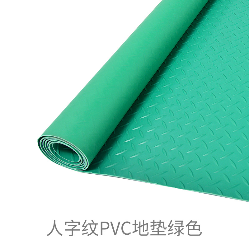 PVC 그린 헤링본 패턴 (질감 두께 1.5MM)