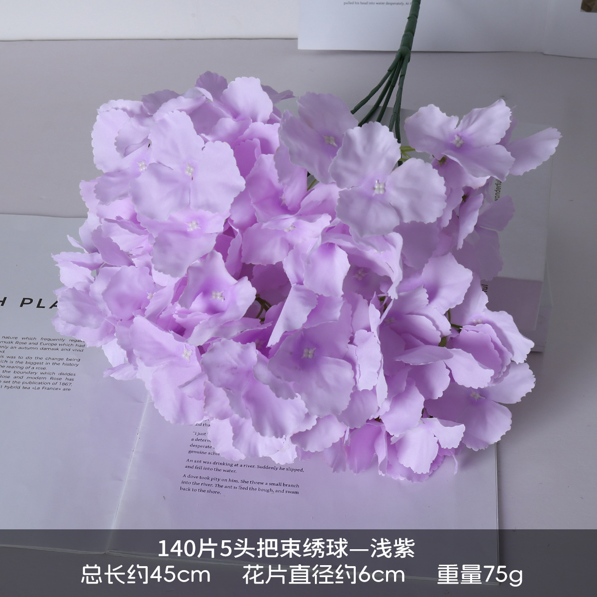 Hortenida DIY decoración de bodas disparo ramo floral arreglos floral mayorista de alta calidad hortenida flores falsas