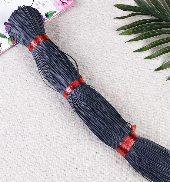 Cordón de cera de algodón común de 1 - 2mm cordón de cera de algodón doméstico tejido a mano cordón de cera cuerdas de cuentas de ropa cuerdas de maletas cuerdas de etiqueta image 18