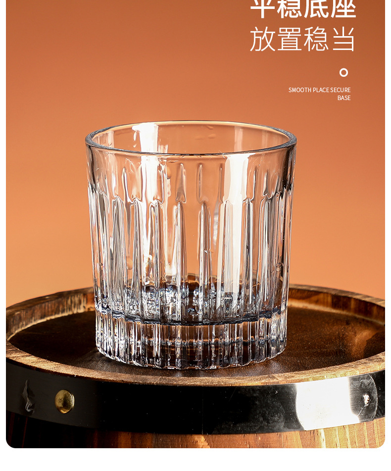 日式条纹威士忌杯酒吧专用古典杯鸡尾酒杯复古烈酒杯玻璃洋酒杯子-阿里巴巴