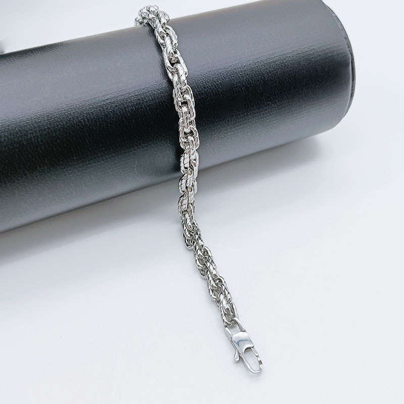 Edelstahl Kordelkette Mit Kaffeebohnenmuster Für Paare_voghion.com