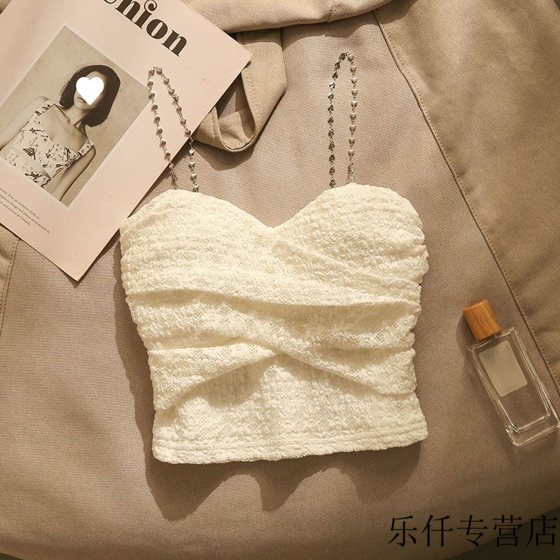 White bra top