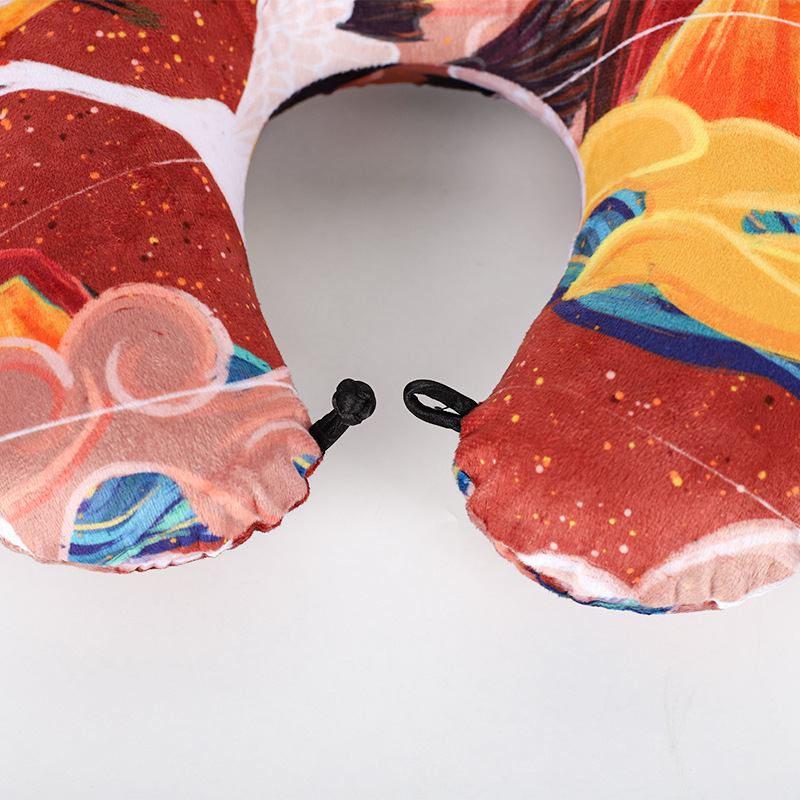 cartoon handheld neck pillow for traveling