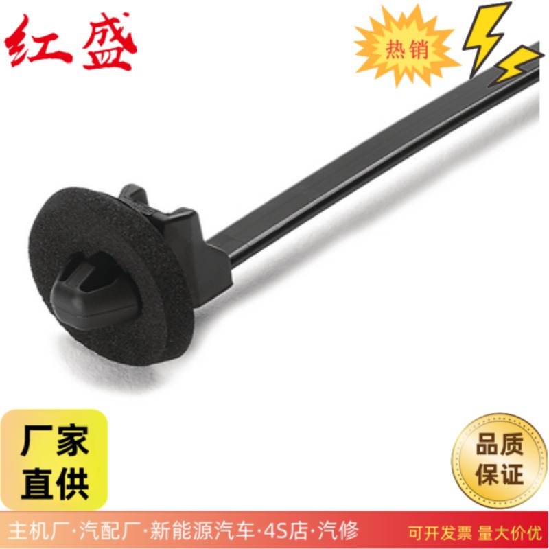 带海绵垫固定扎带 适用于圆孔 外齿 电缆扎带及紧固 T50SOSSFT6.5