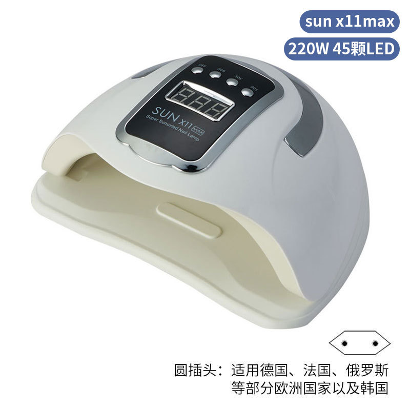45 cuentas de lámpara sunx11max placa base blanca-enchufe estándar europeo (aplicable a Alemania, Francia, Rusia, Corea del Sur y otros países)