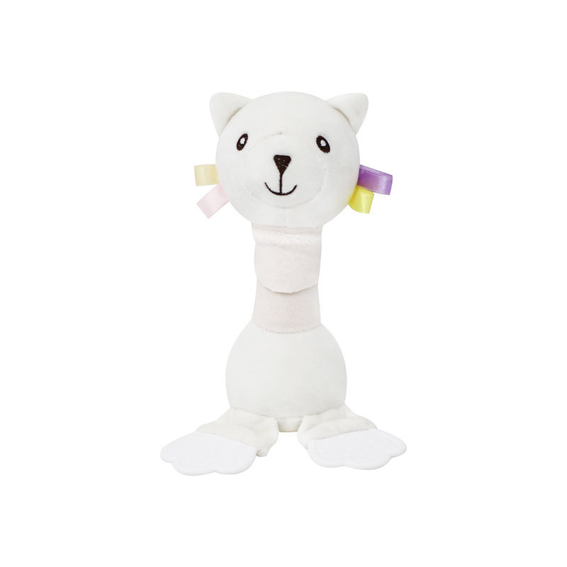 mano BB palo dibujos animados entrenamiento de agarre bebé con campana de goma campana mano campana juguetes de peluche fábrica al por mayor