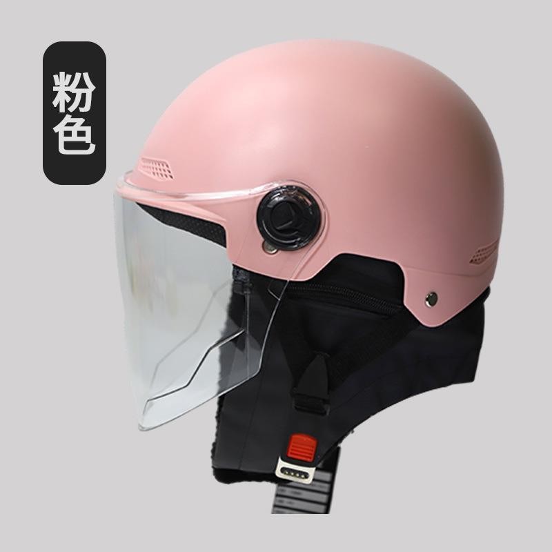 2024 Autumn and Winter Warm Battery Car Helmet Electric Motorcycle Full Helmet Warm Hat Style Windproof and Four Seasons