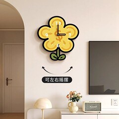创意有钱花餐厅时钟装饰画挂画多巴胺客厅钟表挂钟沙发背景墙壁画