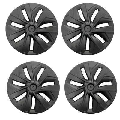 matching wheel hub cover original car – Hub cover - y19-inch-trinan-matte-black-white-label-set