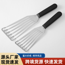 亚马逊牛排铲翻鱼铲鳗鱼铲BBQ铲西冷煎铲不锈钢煎鱼漏铲不粘锅