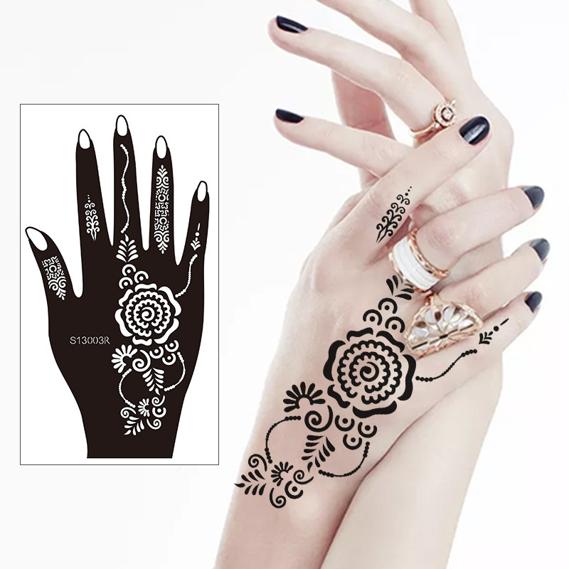 Yijie Tattoo Sticker Henna Hollow Tattoo Template DIY Juice Tattoo Template Continuous 15 Days Tattoo Sticker
