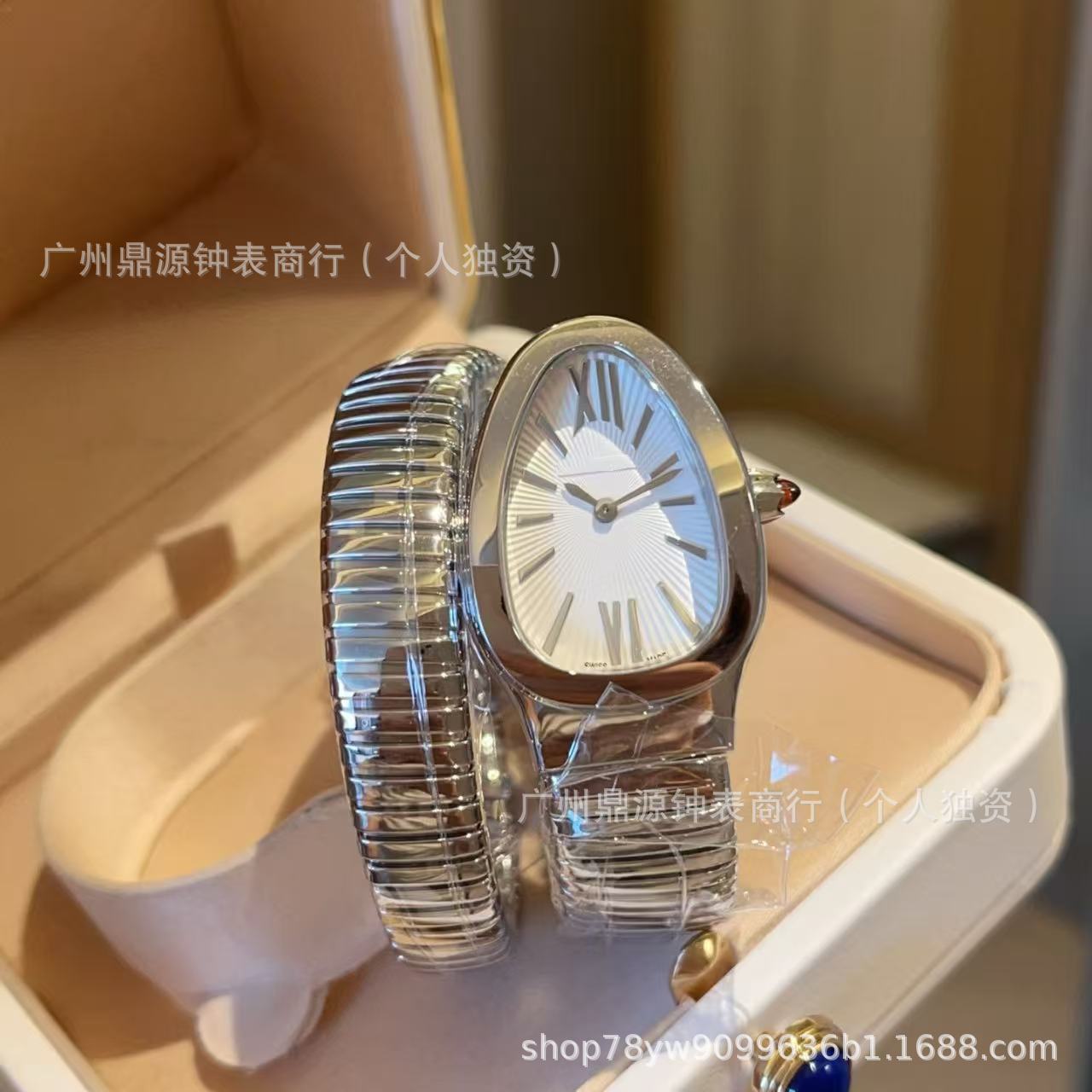 BV宝家鎏光蛇影时尚女士手表经典蛇形表头光环系列腕表女表蛇表批