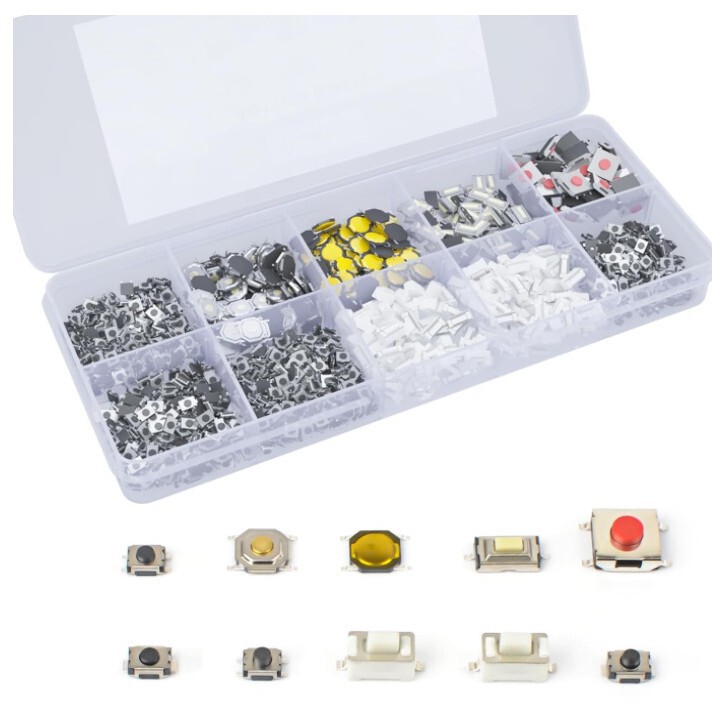 500 pieces of 10 value micro instantaneous tactile button switch tactile combination kit