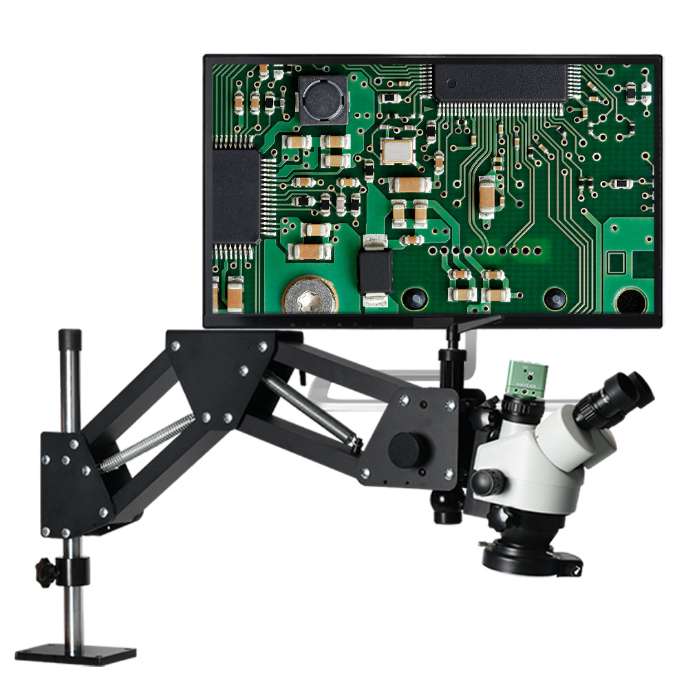 Desktop Three-Dimensional Stereo Microscope Jewelry Diamond Micro-Engraving Digital Magnifier Phone Circuit Board Soldering