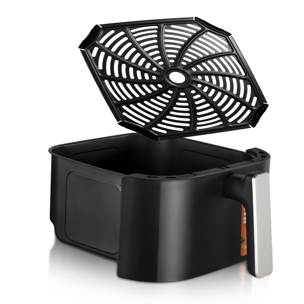 Freidora de aire transfronteriza estándar europea RAF Freidora eléctrica de pantalla digital doméstica inteligente multifuncional de gran capacidad 6.5L sin humo de aceite