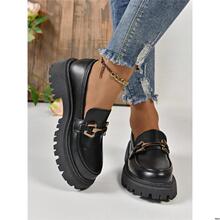 R 95660 Thick-Soled Metal Buckle Loafers ��׽������ָ�Ь��