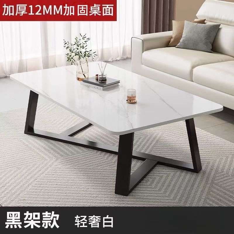 [화이트 질감 테이블] - 미적인 테이블 코너 디자인, [120*60cm] - 강화된 미적 - 새로운 테이블