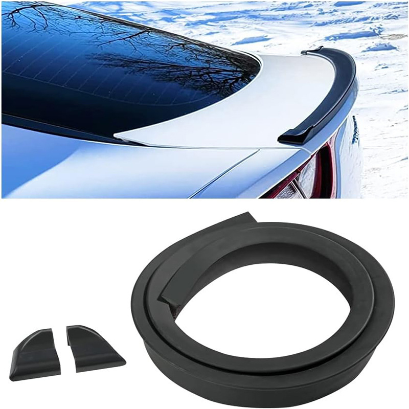 Cross-Border Wholesale Car Universal Rear Wing Modification Universal Punch-Free Carbon Fiber Pattern Punch-Free Rear Wing Fixed Wing
