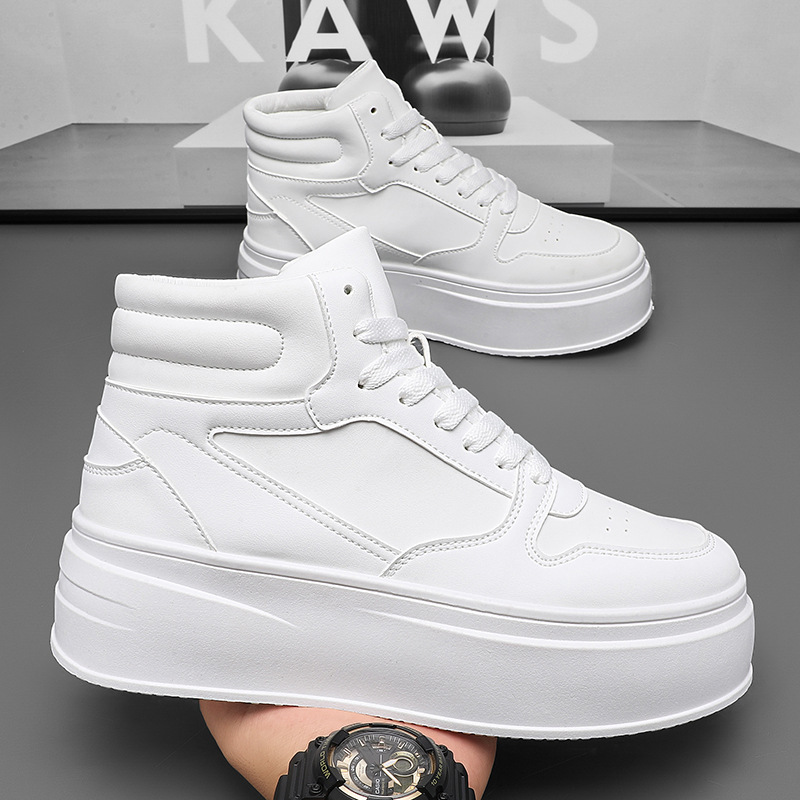 High-Top Men's Shoes Winter 2023 New Air Force Aj No. 1 Small White Sneakers Sports and Leisure Youth Mid-Top Trendy Shoes