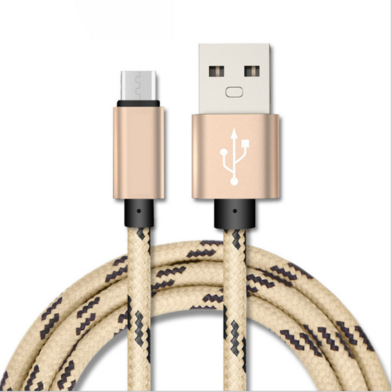 Typec teléfono móvil nylon trenzado cable de carga Tigre patrón 2A carga rápida cable de datos usb universal adecuado para android apple