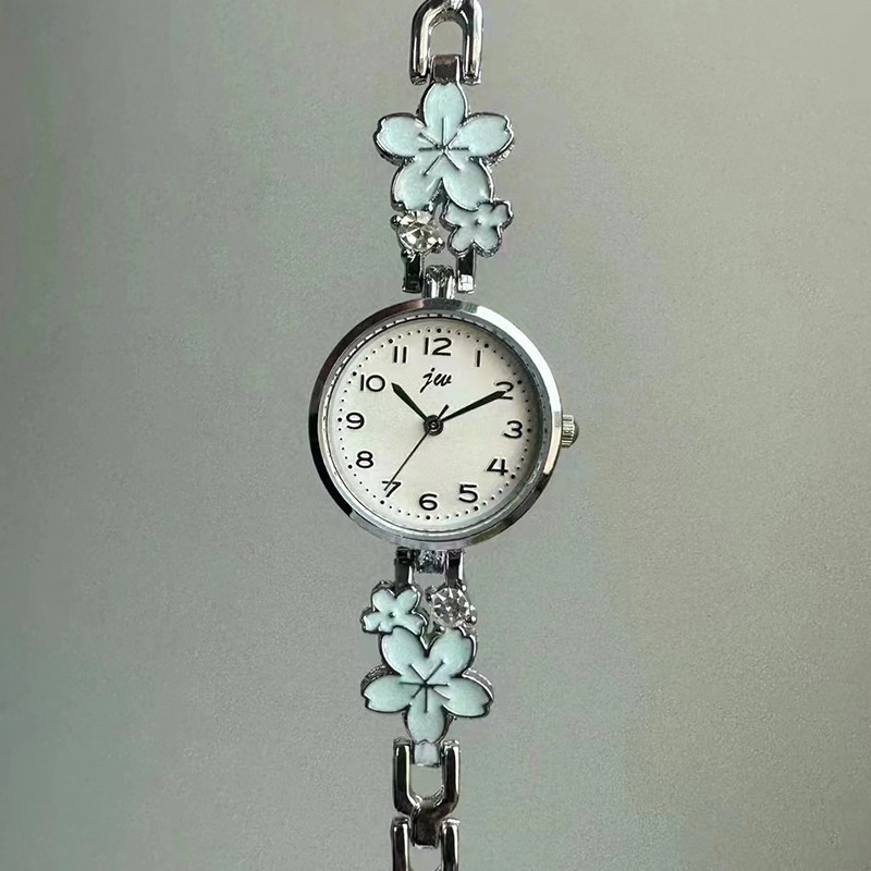 Jw New Bracelet Watch Women's Fashion Watch Exquisite Compact High-End Flower Preppy Style Women's Watch Cross-Border Wholesale