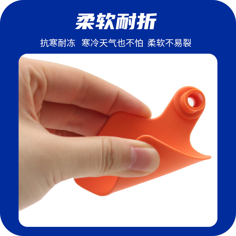 Signo de oreja de ganado Material de TPU Etiqueta de oreja signo número Etiqueta de oreja anticongelante suave no fácil de caer Etiqueta de oreja Noreste