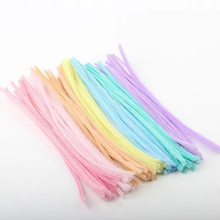 Color macaron barra de torsión criptografada hecha a mano ramo de flores de raíz de pelo DIY juguetes para niños para hacer juguetes de material de arte