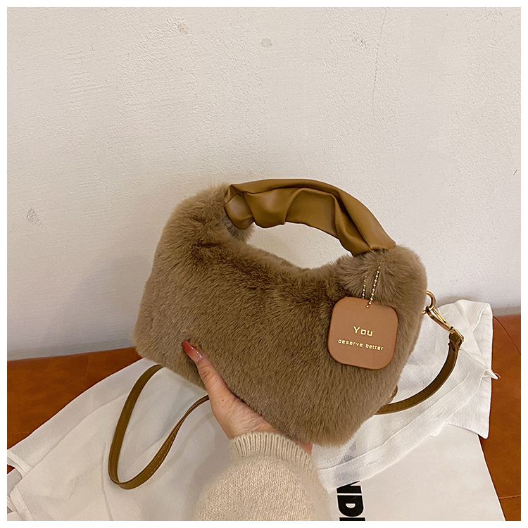 2023 Autumn/Winter Versatile Simple Solid Color Single Room Crossbody Bag Women's Fashion_voghion.com