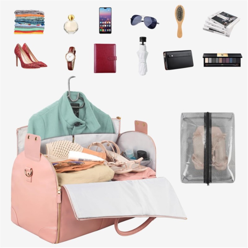 Inventario transfronterizo de viaje portátil plegable bolsa de equipaje de ropa de mujer bolsa de gimnasio al aire libre multifuncional almacenamiento de noche