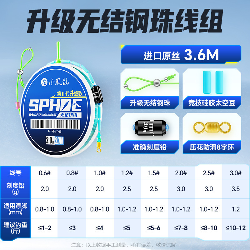 3.6m upgraded steel ball wire set without sections