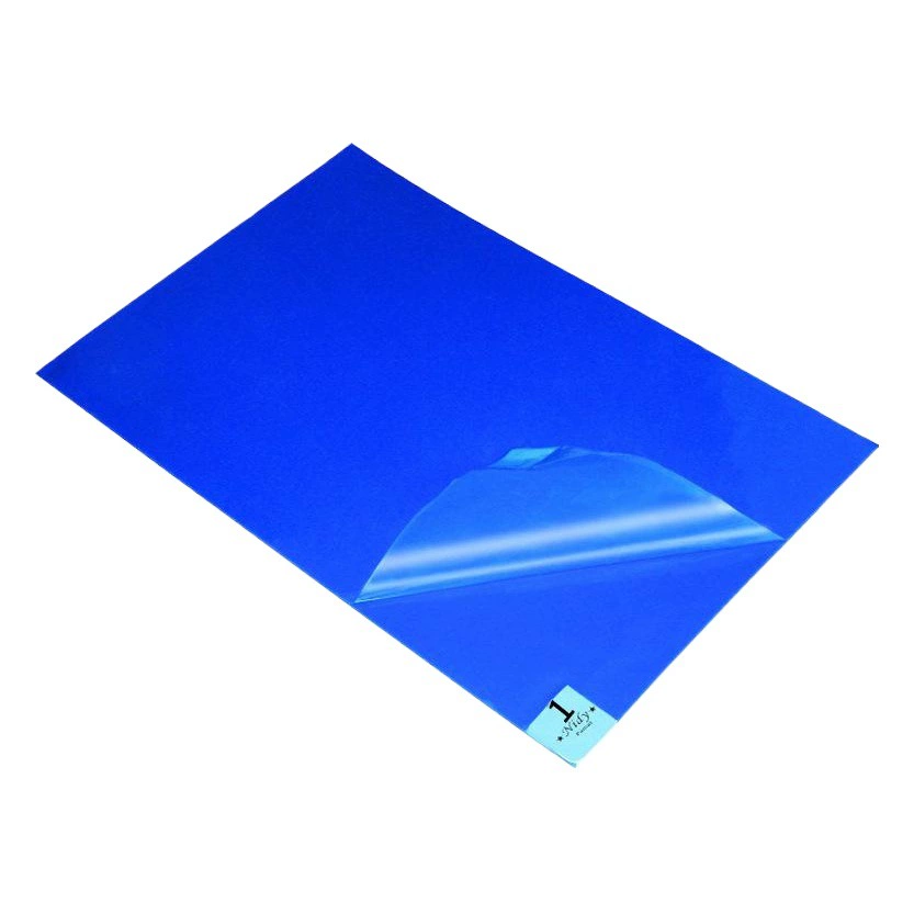 Одноразовые заводские PE разрывной прочный липкий коврик серый прозрачный синий белый коврик для чистой комнаты для пыли коврик для мастерской