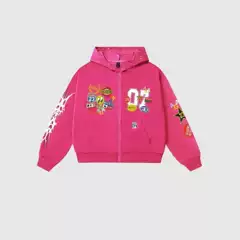 New Y2K Anime Cartoon Letter Print Loose Fit Hoodie for Men and Women Spring Fall Versatile Pullover