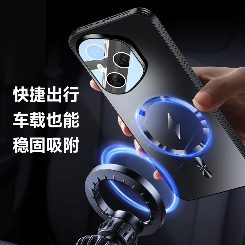 适用荣耀400手机壳磁吸新品散热300uLTRA荣耀400Pro镜头膜200外壳|undefined