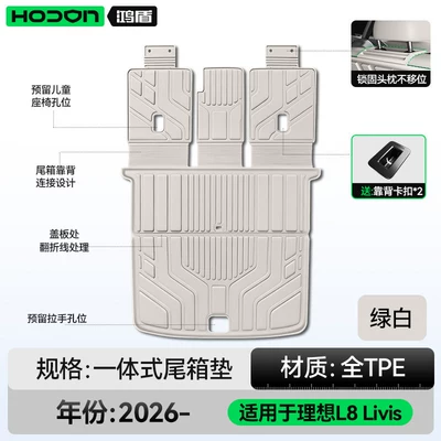 Ideal L8 Livis trunk mat, Trunk Mat - green-and-whiteoriginal-factory-made-baby-safe-integrated-tpe-trunk-mat-ideal-l8livis2026-model