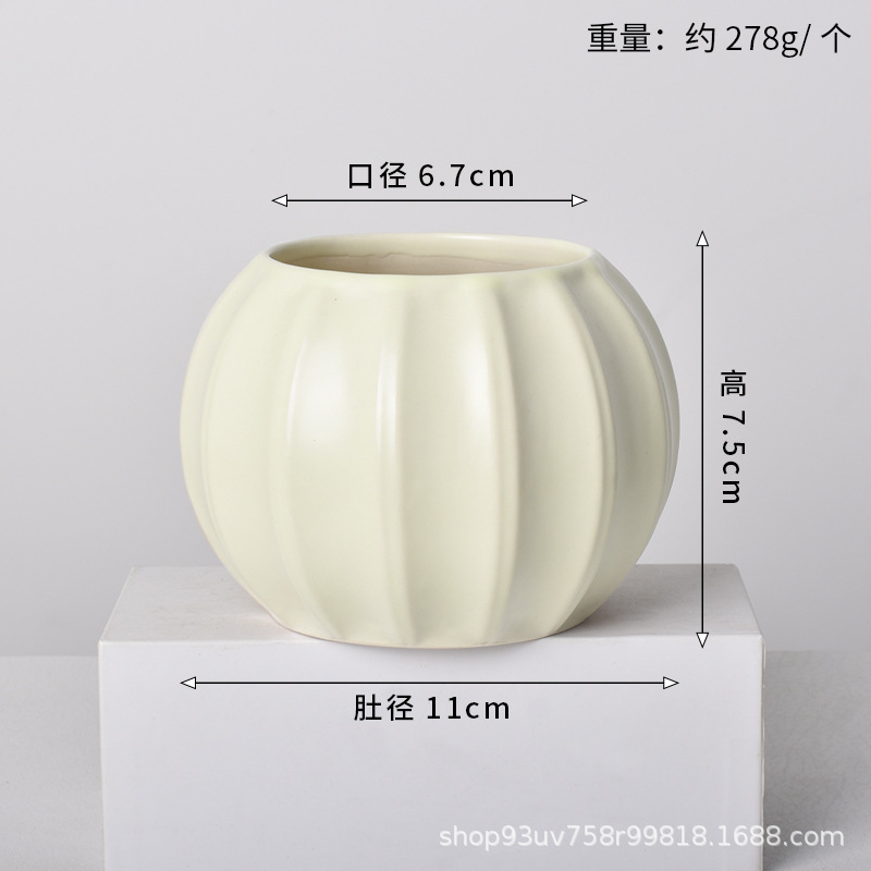 Pot de cerámica crema INS lujo ligero de alto nivel sensación de plantación de orquídeas mariposa simple orquídeas plantación de pot de porcelana blanca Dehua