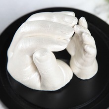 克隆粉3D情侣立体手模型石膏diy婴儿手脚印宝宝手足膜粉独立站