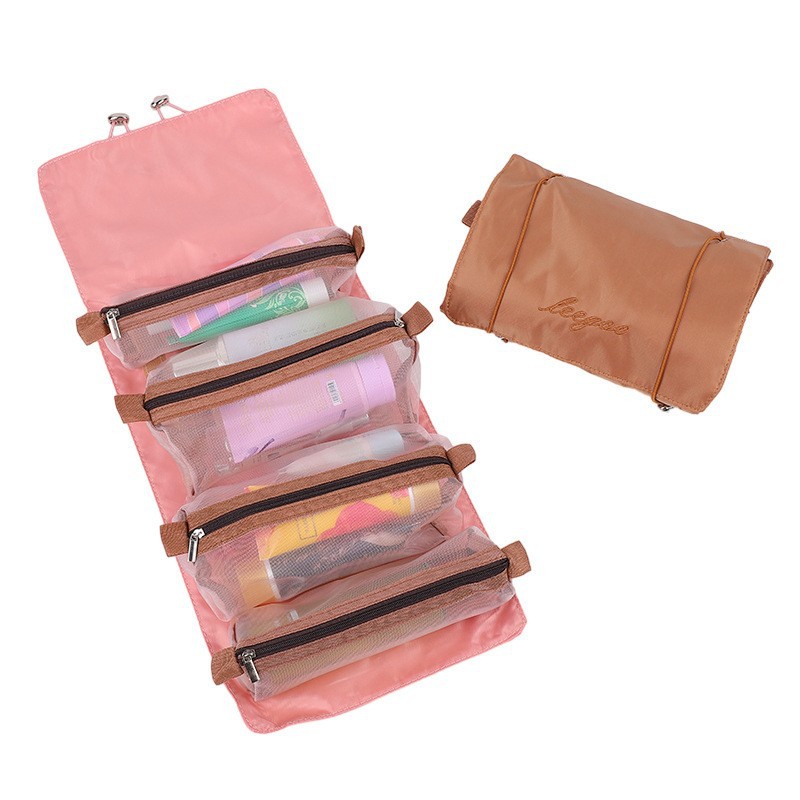 Coreano ins cuatro en uno dividido bolsa de maquillaje de viaje lavado bolsa de almacenamiento portátil de gran capacidad artefacto de viaje de negocios