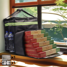 新款60升外卖箱大容量保温箱双肩送餐包骑手便携加厚折叠保温包