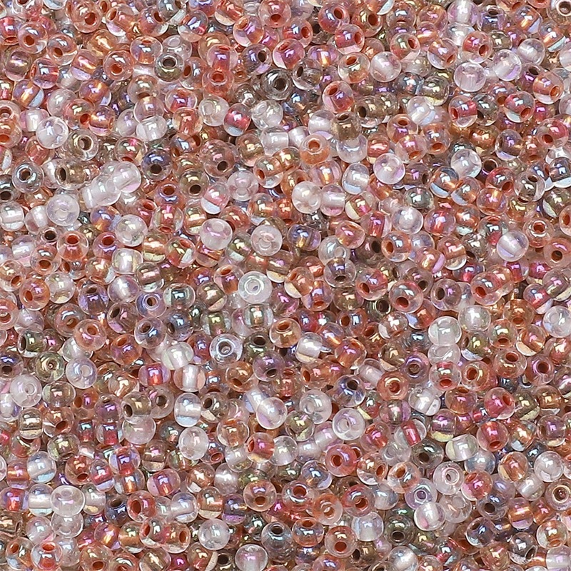 2 - 4mm accesorios de collar de pulsera caseros DIY hechos a mano con cuentas de arroz de núcleo teñido de cuentas de color mágico súper excelente