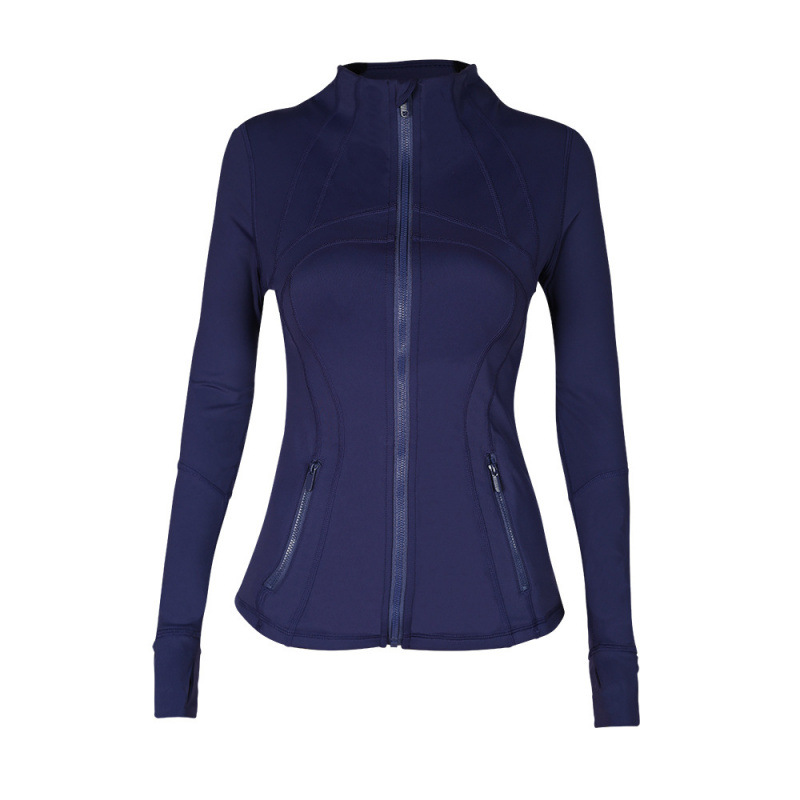 Midnight blue stand collar jacket original label