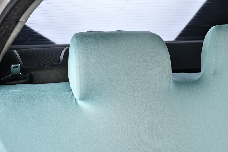 Car rear seat cover set with elastic backrest cover, cushion cover, fabric anti-slip thin model, universal for all seasons