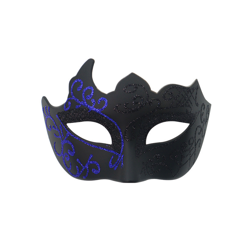 Máscara de zorro hueco transfronteriza polvo polvo máscara multiángulo máscara de mitad de cara máscara de Halloween carnaval máscara de baile