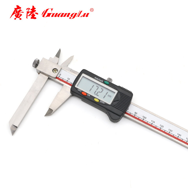 广陆 伸缩爪数显卡尺0-150mm 0.01 电子数显游标卡尺 117-101